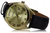 Yellow 14k gold men's women's Geneve watch mw008ydgg