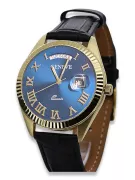 Gold bărbați ceas Geneve ★ Zlotychlopak.pl ★ Puritate de aur 585 333 Preț scăzut!