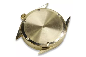 Zlaté pánske hodinky Geneve ★ Zlotychlopak.pl ★ Zlatá čistota 585 333 Nízka cena!