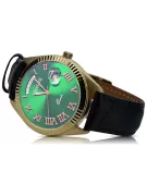 Gold men's watch Geneve ★ zlotychlopak.pl ★ Gold purity 585 333 Low Price!