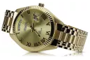 Gold bărbați ceas Geneve ★ Zlotychlopak.pl ★ Puritate de aur 585 333 Preț scăzut!