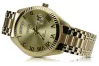 Yellow 14k 585 gold men's Geneve watch mw008ydgg&mba012yo