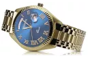 Gold men's watch Geneve ★ zlotychlopak.pl ★ Gold purity 585 333 Low Price!