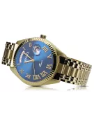 Žltá 14k 585 Gold Pánske Geneve Watch Mw008YDbll & MBA012YO