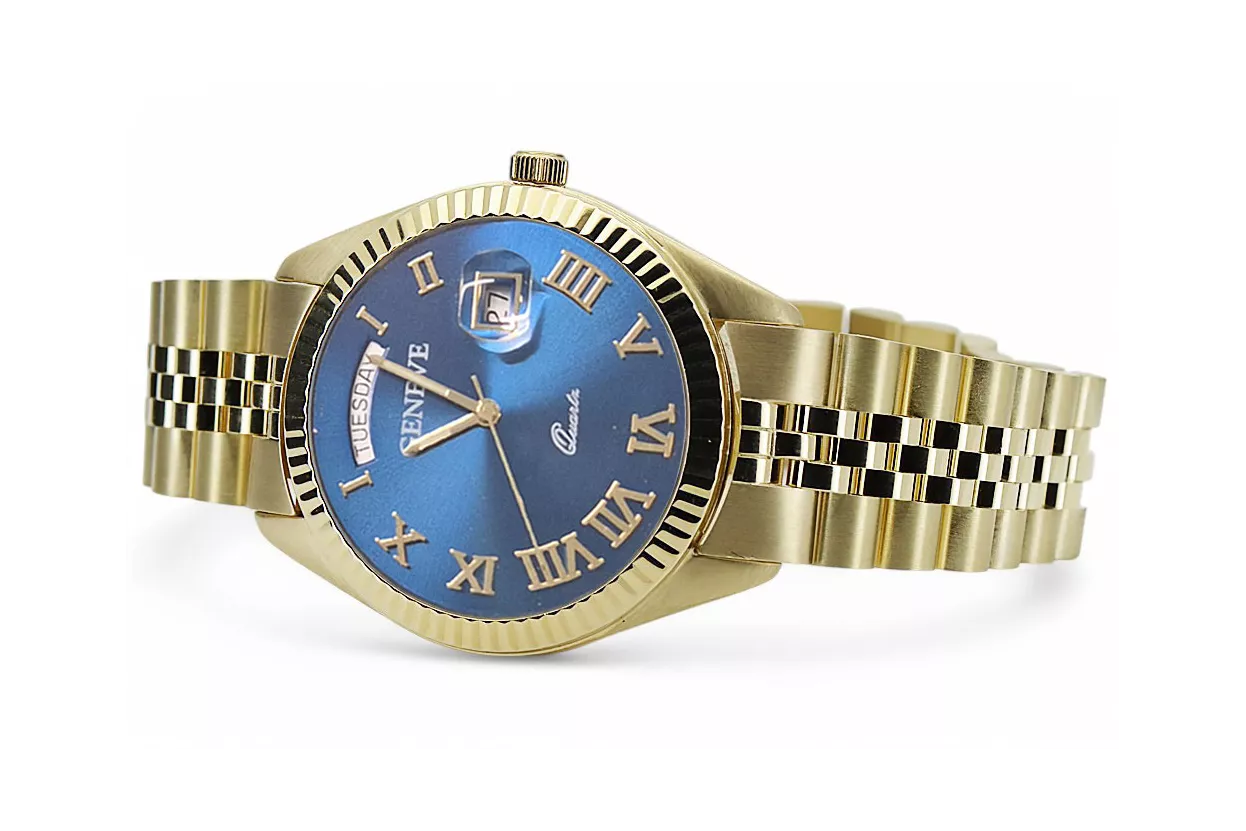 Reloj de oro Geneve ★ https://zlotychlopak.pl/es/ ★ Pureza de oro 585 333 ¡Precio bajo!