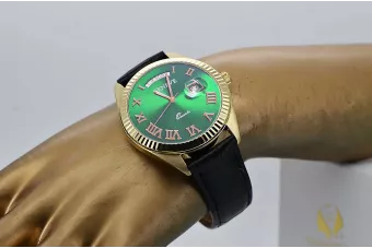 Aukso vyrų laikrodis Geneve ★ https://zlotychlopak.pl/lt/ ★ aukso grynumas 585 333 Žalioji kaina!