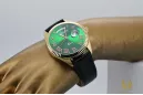 Žltá 14k 585 Gold Pánske Geneve Green Dial Watch MW008YDGRRR & MBA012YO
