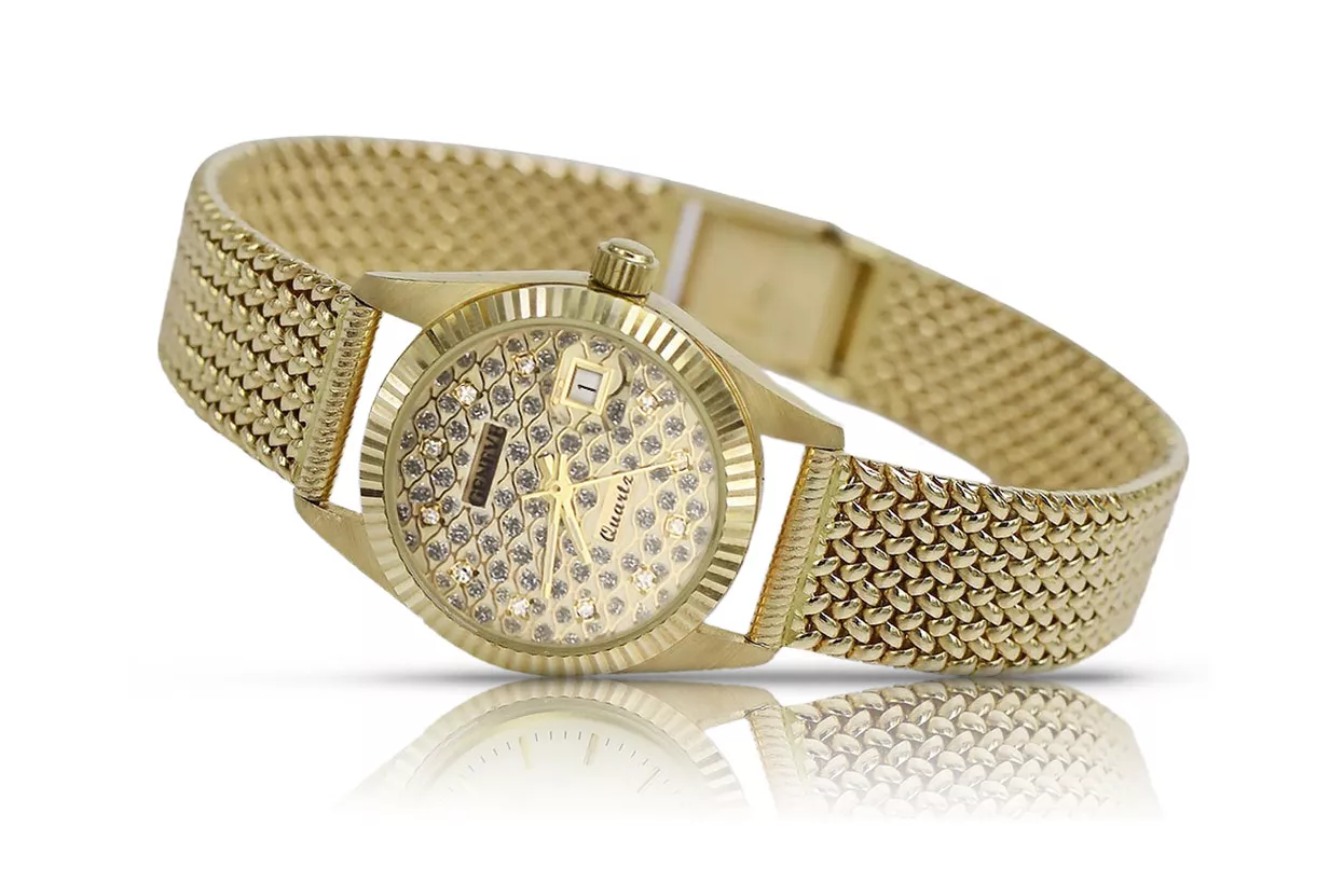 Reloj de oro Geneve ★ https://zlotychlopak.pl/es/ ★ Pureza de oro 585 333 ¡Precio bajo!