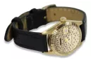 Gold men's watch Geneve ★ zlotychlopak.pl ★ Gold purity 585 333 Low Price!