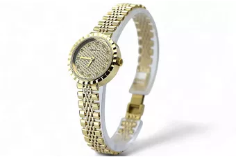 Gold Damenuhr ★ zlotychlop.pl ★ Gold Reinheit 585 333 Niedriger Preis!