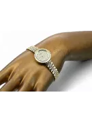 Žltá 14k 585 Zlatá Lady Geneve Watch LW081YDZ