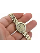 Prześliczny 14K 585 złoty damski zegarek Geneve lw081ydz