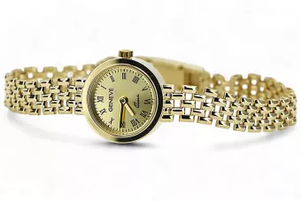 Žltá 14k 585 Zlatá Lady Geneve Watch LW123YDG