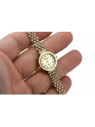 Prześliczny 14K 585 złoty damski zegarek Geneve lw123ydg