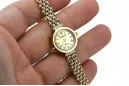 Žlutá 14k 585 Gold Lady Geneve Watch Lw123ydg