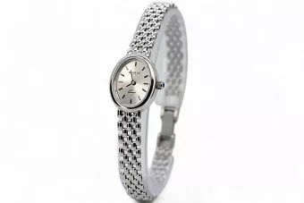 Бял 14k златна дама Женева гледай дама подарък lw087wds