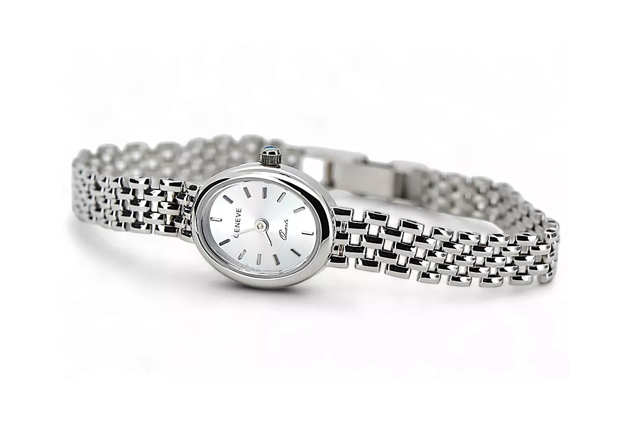 Balta 14k aukso ponia Geneve laikykitės ponia dovanos lw087wds