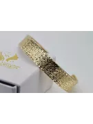 Yellow Italian 14k gold fancy bugle bracelet cbt004y