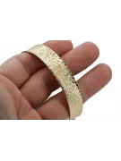 Желтый итальянский 14K Gold Fancy Bugle Bractelet CBT004Y