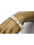 Gelb italienisch 14k Gold Fancy Bugle Armband CBT004Y