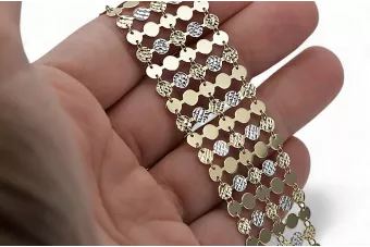 Κίτρινο ροζ χρυσό βραχιόλι ★ russiangold.com ★ χρυσό 585 333 χαμηλή τιμή