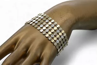 Žltá ružová zlatá náramok ★ russiangold.com ★ GOLD 585 333 Nízka cena