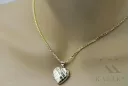 Žltá 14k zlatá krásne srdce prívesky CPN068Y