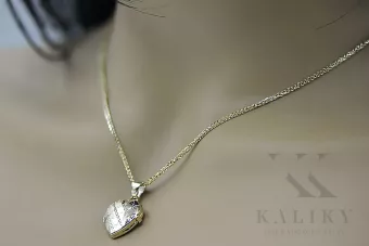 Pandantiv de aur ★ Zlotychlopak.pl ★ Eșantion de aur 585 333 Preț scăzut