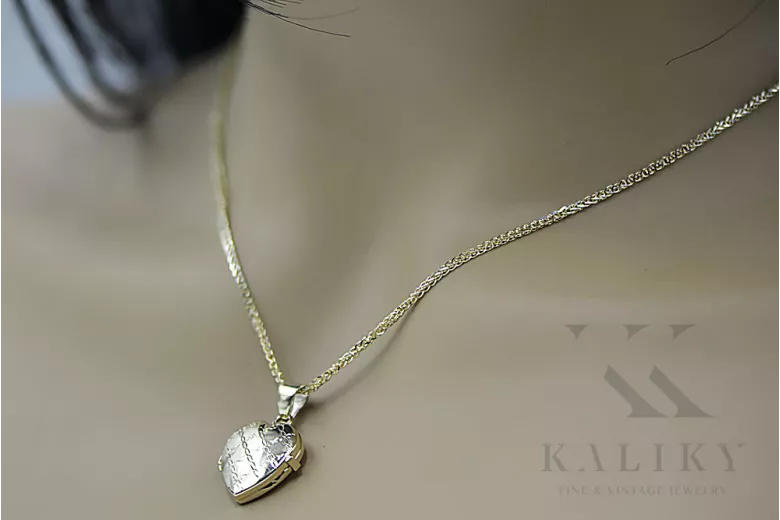 Złota zawieszka 14k 585 puzderko serce cpn069y
