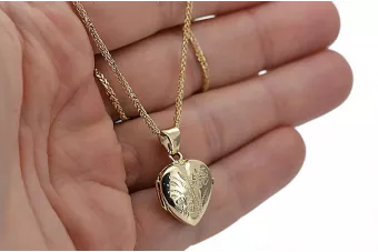 Žlutá 14k zlatá krásná srdce přívěsek CPN070Y