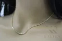 Italian yellow white 14k gold Spiga chain cc035yw
