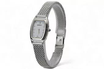 White 14K 585 Zlatá Lady Geneve oválné zápěstí LW042WDW & LBW003W