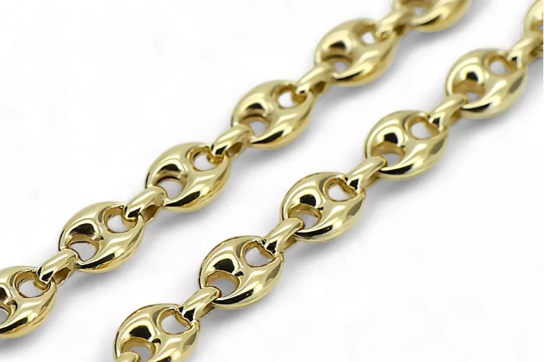Unique 14k Gold chain new model Excellent gucci style! cc103y