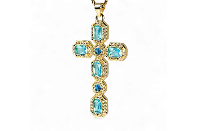 Colgante de oro ★ https://zlotychlopak.pl/es/ ★ Ejemplo de oro 585 333 Bajo Precio