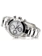 Zegarek mechaniczny męski z białego 14k złota Geneve mw041wdw&mbw017w