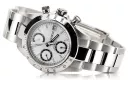 Zegarek mechaniczny męski z białego 14k złota Geneve mw041wdw&mbw017w
