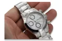 Zegarek mechaniczny męski z białego 14k złota Geneve mw041wdw&mbw017w