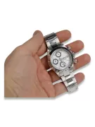 Zegarek mechaniczny męski z białego 14k złota Geneve mw041wdw&mbw017w