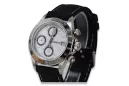 Zegarek mechaniczny męski z białego 14k złota Geneve mw041wdw&mbw017w