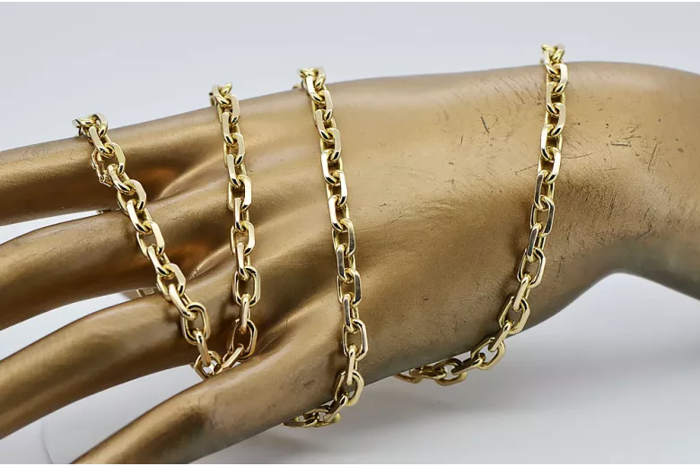 Chaîne en or rose jaune ★ russiangold.com ★ Gold 585 333 Prix bas