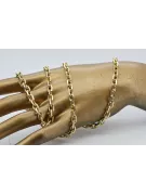 Chaîne en or rose jaune ★ russiangold.com ★ Gold 585 333 Prix bas