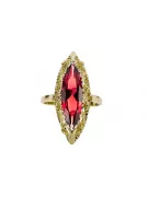 Vintage style Ring Ruby 14K Yellow gold vrc005y