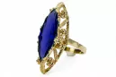 14K Yellow gold Sapphire Ring Vintage vrc005y