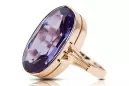 Russe rose soviétique 14k 585 or Alexandrite Ruby Emerald Sapphire Zircon ring vrc014