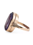 Ros sovietic 14k 585 aur Alexandrit Rubin Smarald Sapphire Inel de zircon vrc014