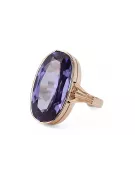 Ruská sovětská růže 14k 585 zlata Alexandrite Rubin Smaragd Sapphire Zirkonský prsten vrc014