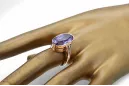 Ruso soviético rosa 14k 585 oro Alexandrite Ruby Esmeralda zafiro anillo Zircon vrc014