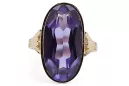 Anillo Alejandrita Oro amarillo de 14 quilates Joyería vintage vrc113y
