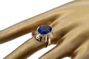 Saphir 14 Karat Gelbgold Ring Vintage vrc043y