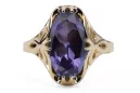 Alexandrit 14k žlté zlato Vintage Jewlery vrc082y